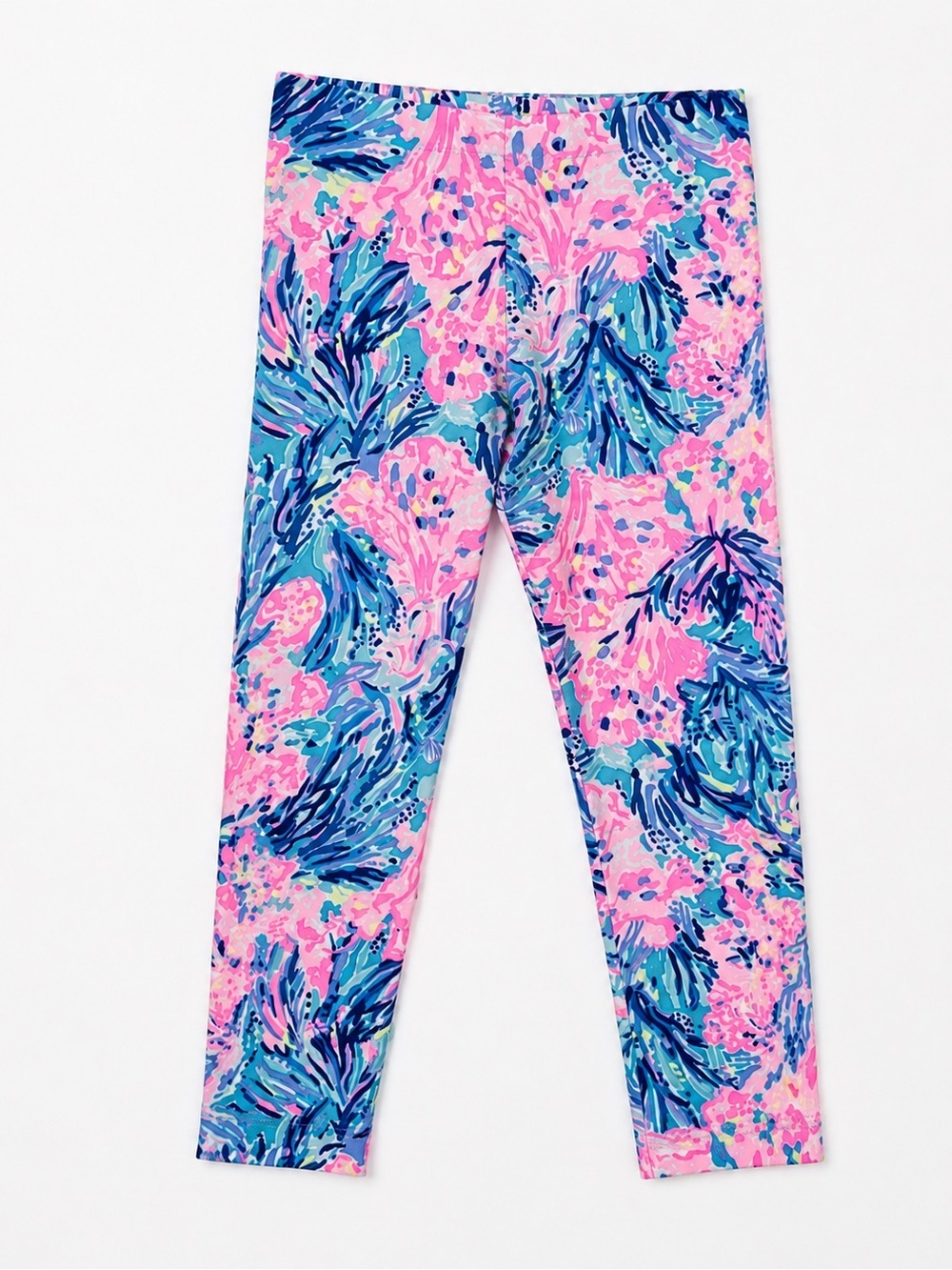 Lilly Pulitzer Coral Bay Maia Leggings – Girls Size XL – Fun & Preppy
